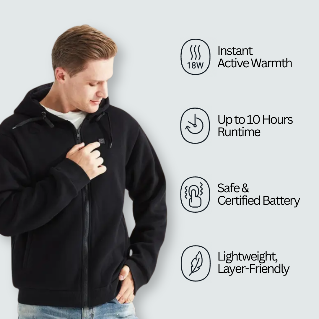 Heated Hoodie Zip Pro | Men